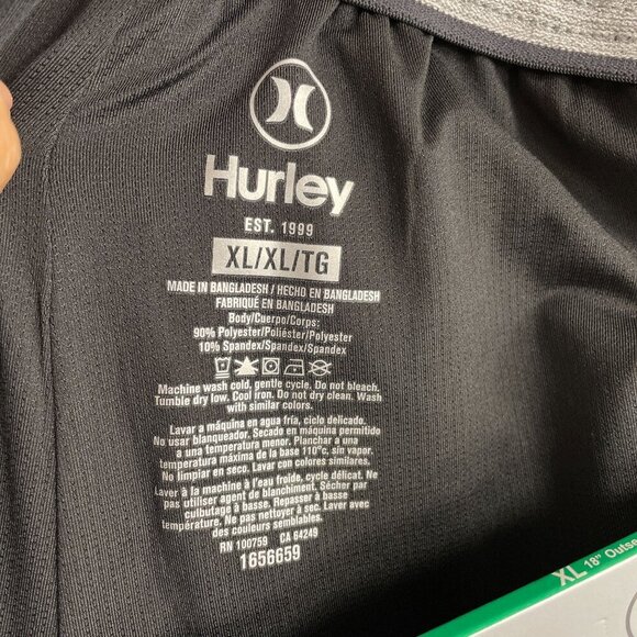 NEW Hurley Men's XL Navy Swim Shorts 4-Way Stretch Water-Repellent UPF 50 - Picture 5 of 6